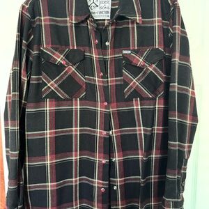 Dixon women’s Black & Red Plaid Button-Up Shirt